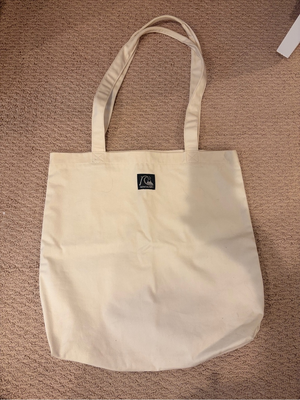 Quiksilver Cream Canvas Shoulder Tote